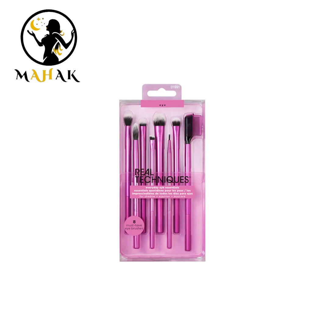 ست براش چشم ریل تکنیک 8 عددی Everyday eye essentials ست براش چشم ریل تکنیک 8 عددی Everyday eye essentials