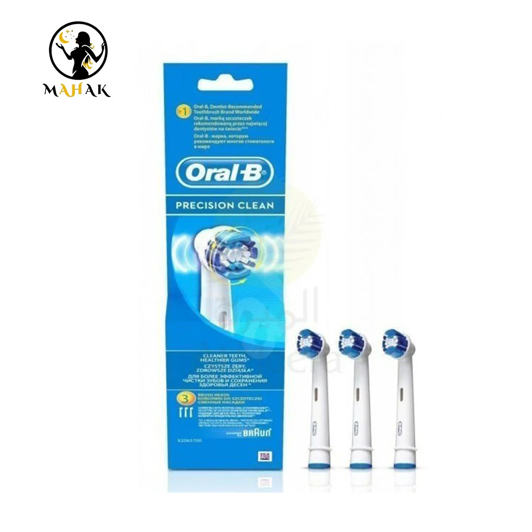 4210201746553 سری یدک مسواک برقی اورال بی مدل PRECISION CLEAN بسته 3 عددی