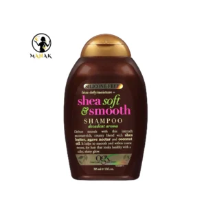 ویژگی های  مو شی باتر شامپو صاف کننده او جی ایکس Ogx Shea Soft And Smooth 