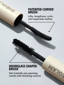 ریمل دو سر حجم دهنده و بلند کننده شیگلم ALL-IN-ONE VOLUME & LENGTH MASCARA-WASHABLE BLACK