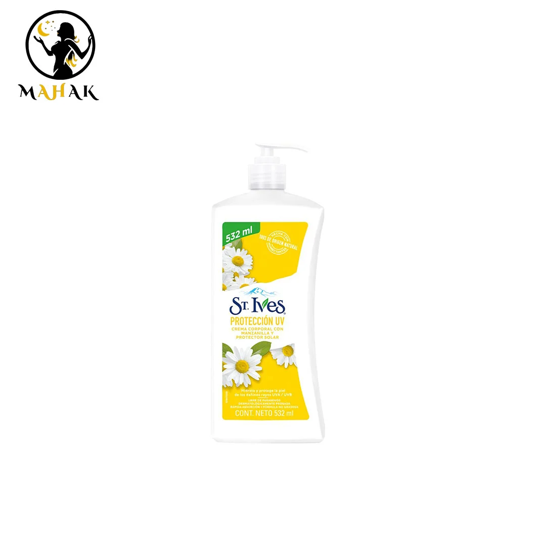 ST-IVES-Protection-Body-Cream- لوسیون بدن بابونه سینت ایوز St Ives Body Lotion Proteccion UV 532ml