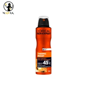 اسپری ضد تعریق ترمیک رسیست نارنجی 48ساعته لورال LOréal Men Expert THERMIC Resist Spray 48h