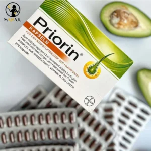 قرص کپسول مکمل ضدریزش هورمونی و ارثی و تقویت کننده مو پریورین بایر Priorin