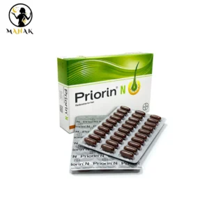 قرص کپسول مکمل ضدریزش هورمونی و ارثی و تقویت کننده مو پریورین بایر Priorin