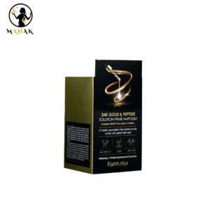 آمپول ژل آبرسان ضدچروک و جوانساز قوی پپتاید و طلا فارم استی Farm Stay 24k Gold & Peptide Solution Prime Ampoule