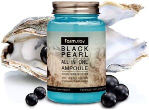آمپول ژل آبرسان ضدلک مروارید سیاه فارم استی Farm Stay Black Pearl Ampoule