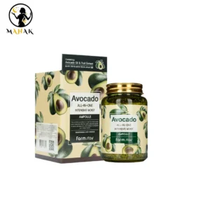 آمپول ژل آبرسان جوانساز و مرطوب کننده آووکادو فارم استی Avocado All-in-one Intensive Moist Ampoule