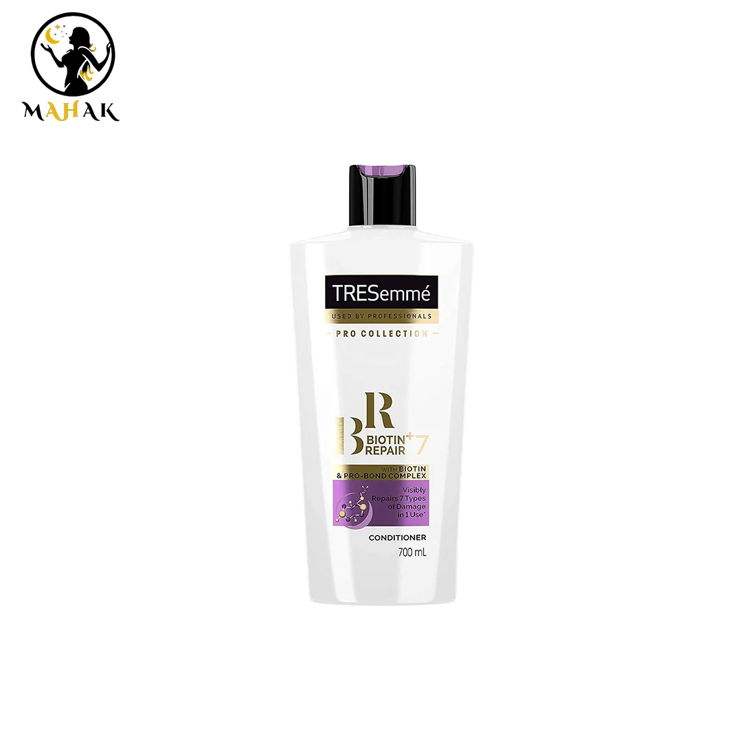 نرم-کننده-موهای-آسیب-دیده-ترزمه-ترزمی-بیوتین-ریپیر-Tresemme-Biotin-Repair-7-Conditioner-700ml نرم کننده ( کاندیشنر ) مو بیوتین ترزمه Tresemme Biotin Repair +7 Hair Conditioner 700ml