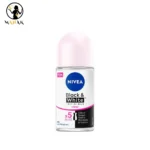 مام رول ضد تعریق نیوا زنانه مدل بلک اند وایت کلیر black & white clear