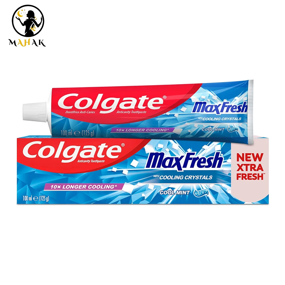 خمیر دندان مکس فرش آبی کلگیت مدل max fresh cool mint اصل خمیر دندان مکس فرش آبی کلگیت مدل max fresh cool mint اصل
