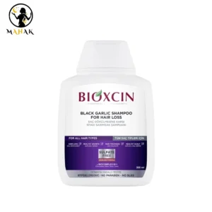 شامپو بدون سولفات تقویت کننده سیر سیاه بیوکسین BIOXCIN مدل Black garlic اصل