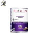شامپو بدون سولفات تقویت کننده سیر سیاه بیوکسین BIOXCIN مدل Black garlic اصل