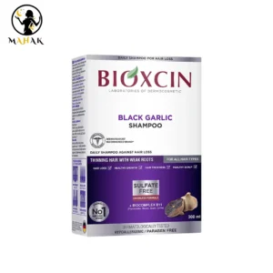 شامپو بدون سولفات تقویت کننده سیر سیاه بیوکسین BIOXCIN مدل Black garlic اصل