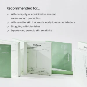 ماسک ورقه ای ضد جوش و کنترل چربی جلبک دریایی بایودنس biodance سبز مدل refreshing sea kelp اصل