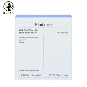 ماسک ورقه ای آبرسان بایودنس Biodance آبی مدل هیدرا سرانول hydro ceranol اصل 
