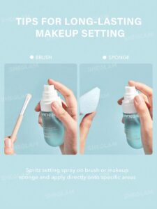 اسپری فیکس آبی شیگلم sheglam مدل پرس رفرش press refresh
