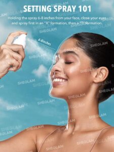 اسپری فیکس آبی شیگلم sheglam مدل پرس رفرش press refresh