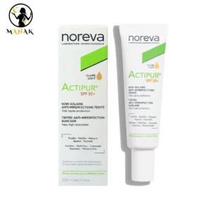 ضد آفتاب رنگی ضد جوش نوروا Noreva مدل اکتیپور Actipur رنگ کلیر لایت Claire Light