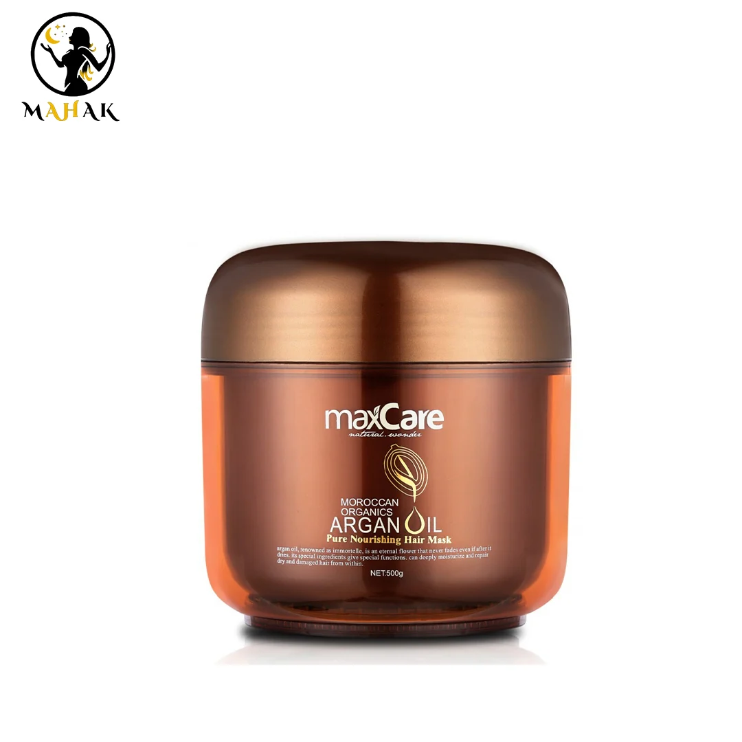ماسک مو ترمیم کننده روغن آرگان مکس کر MAXCARE برای موهای کراتینه ماسک مو ترمیم کننده روغن آرگان مکس کر MAXCARE برای موهای کراتینه