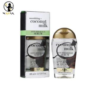 سرم مو ضد موخوره و شکنندگی اوجی ایکس OGX مدل شیر نارگیل COCONUT MILK