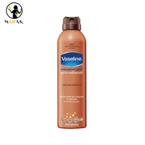 اسپری آبرسان و درخشان کننده کاکائو وازلین Vaseline Intensive Care Cocoa Radiant Spray Moisturizer 190Ml