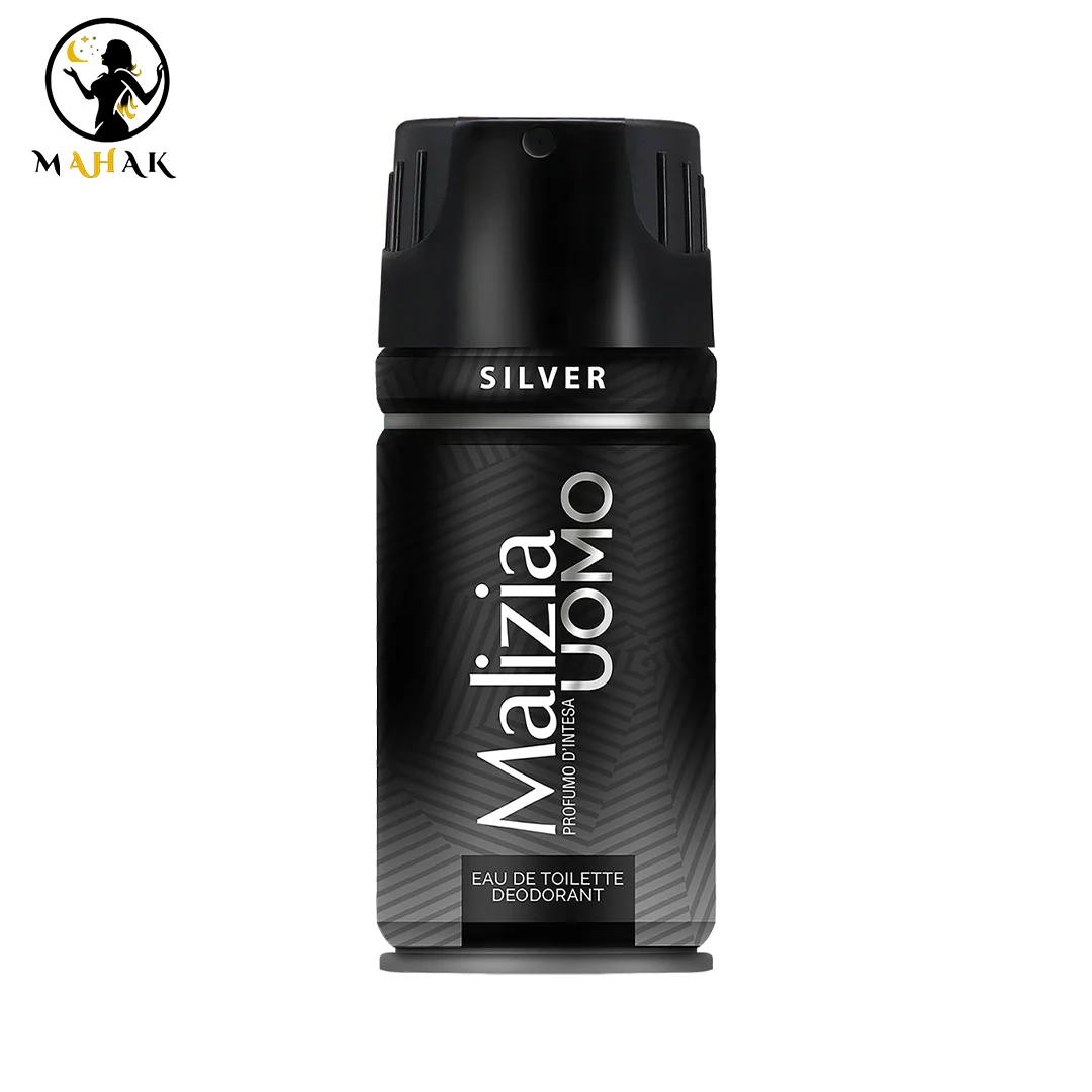 اسپری دئودورانت مالزیا نقره ای مدل سیلور Sliver اصل اسپری دئودورانت مالزیا نقره ای مدل سیلور Sliver اصل