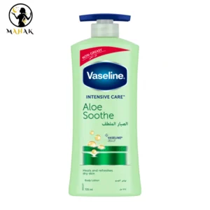 لوسیون وازلین vaseline مدل آلوئه ورا soothing hydration سبز پمپی 725میل