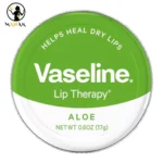 بالم لب سبز کاسه ای فلزی وازلین vaseline مدل آلوئه ورا aloe vera