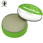 بالم لب سبز کاسه ای فلزی وازلین vaseline مدل آلوئه ورا aloe vera