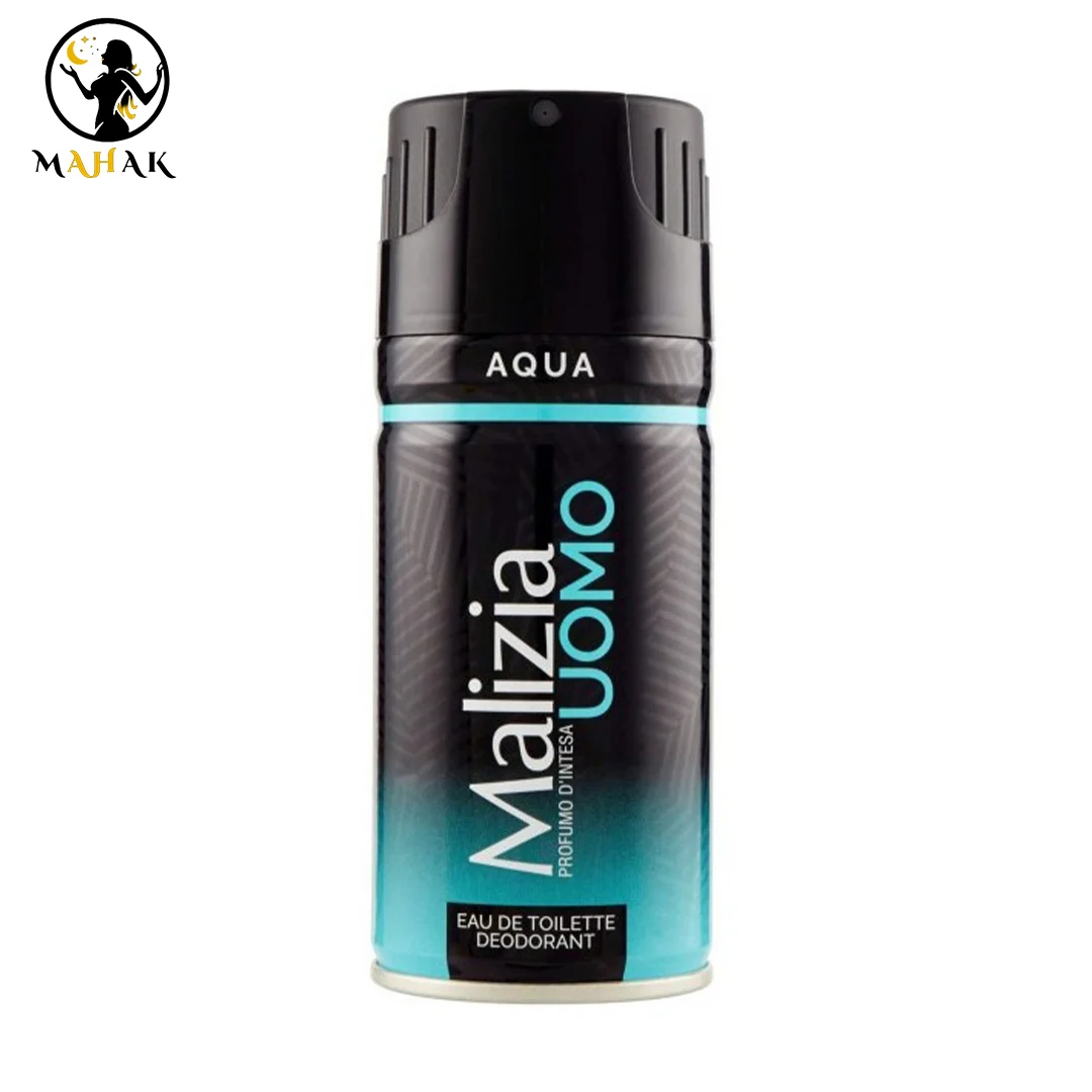 اسپری دئودورانت مالزیا آبی مدل آکوا aqua اصل اسپری دئودورانت مالزیا آبی مدل آکوا aqua اصل