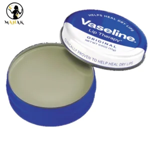 بالم لب آبی کاسه ای فلزی وازلین vaseline مدل اورجینال original