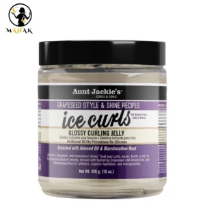 ژل خیس فر کننده و درخشان کننده موی فر هسته انگور آنت جکیز Aunt Jackies Ice Curls Glossy Curling