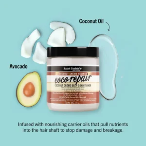 ماسک مو نرم و ترمیم کننده عمیق و ضد موخوره آنت جکیز Aunt jackies مدل coco repair