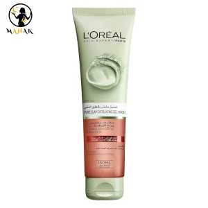 ژل شستشوی خاک رس و جلبک قرمز لورال pure clay exfoliating gel wash