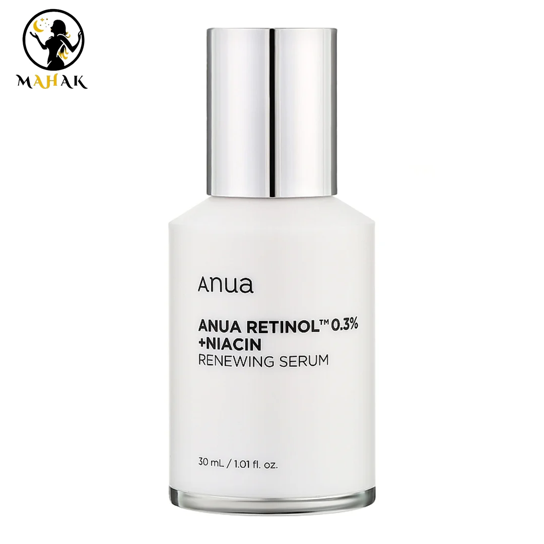 سرم رتینول ضد چروک و روشن کننده آنوا anua رتینول و نیاسین Nano Retinol 0.3% + Niacin Renewing Serum سرم رتینول ضد چروک و روشن کننده آنوا anua رتینول و نیاسین Nano Retinol 0.3% + Niacin Renewing Serum