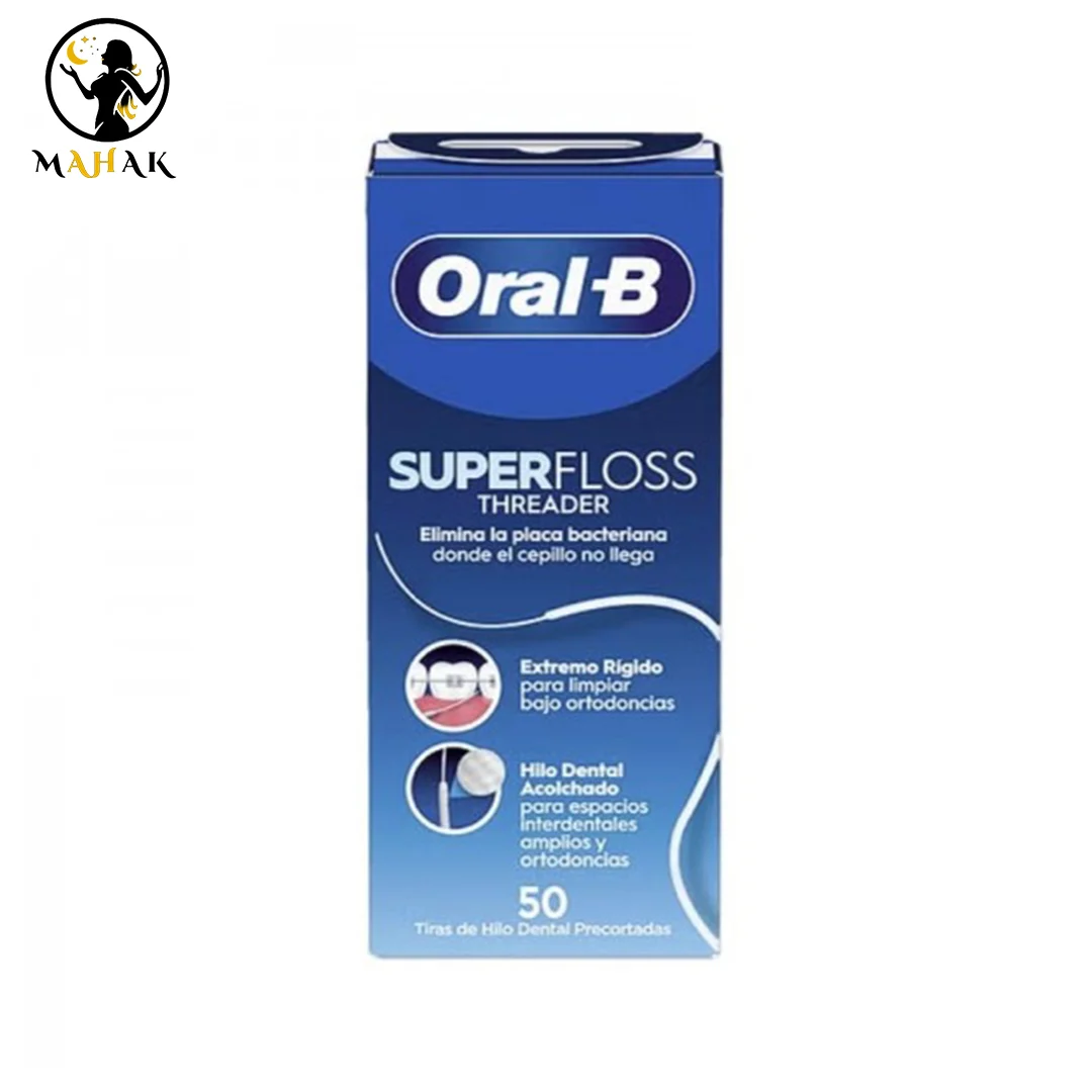 نخ دندان ارتودنسی اورال بی Oral-B مدل سوپر فلاس super floss