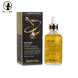 سرم روشن کننده و ضد چروک طلا و پپتید فارم استی 24K Gold Solution Perfect Ampoule
